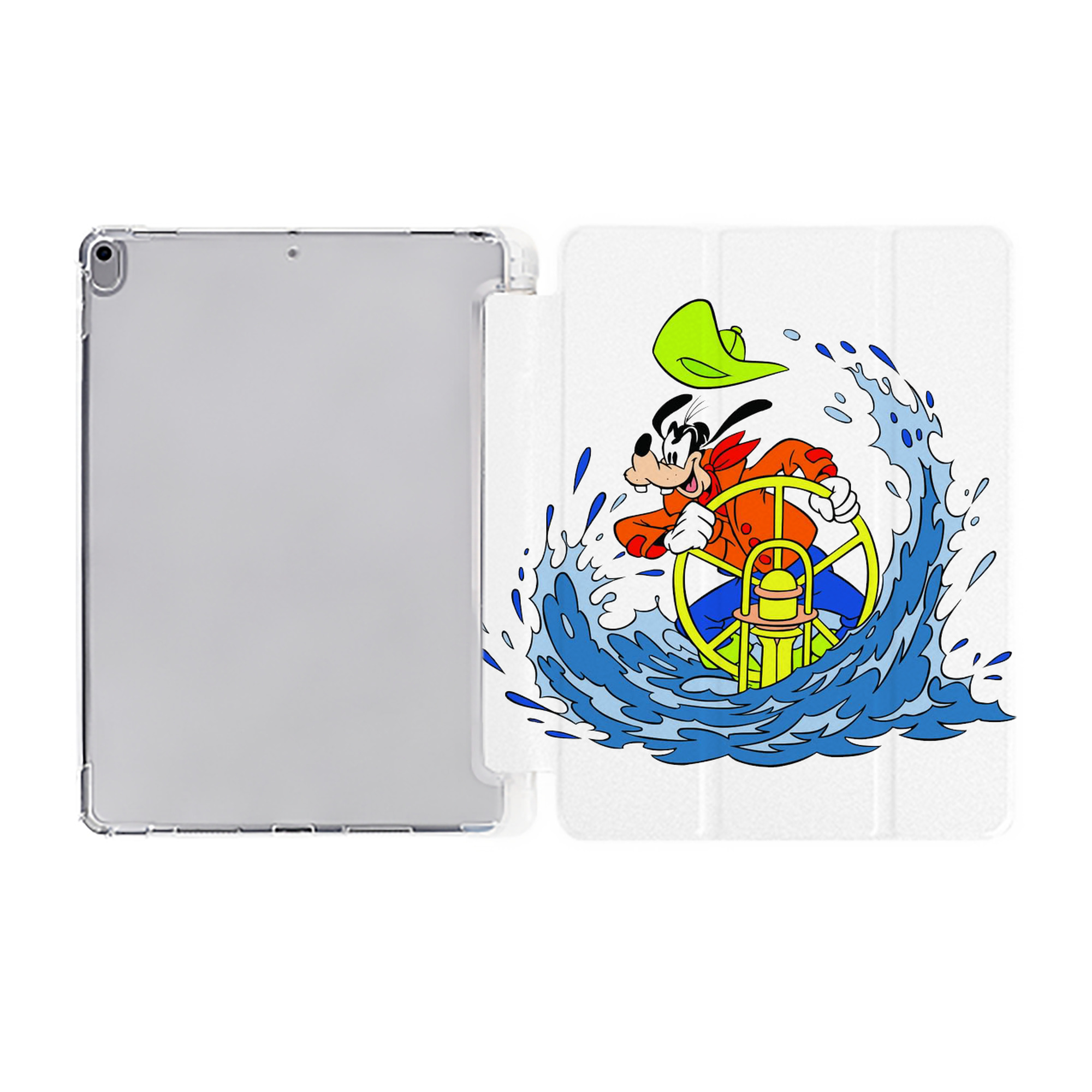 （画像用） ミッキーマウス Mickey Mouse IPad ケース ペン収納付き 三つ折りスタンド PUレザー×シリコン 対応機種9.5/10.5/10.9インチ